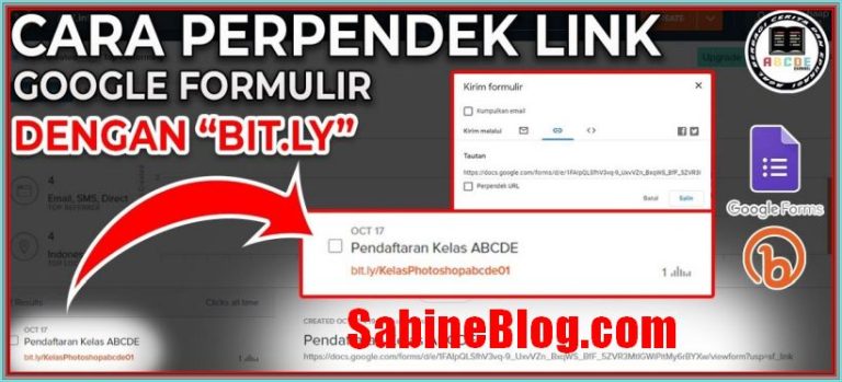 Cara Memperpendek Link Google Form dengan Bit.ly