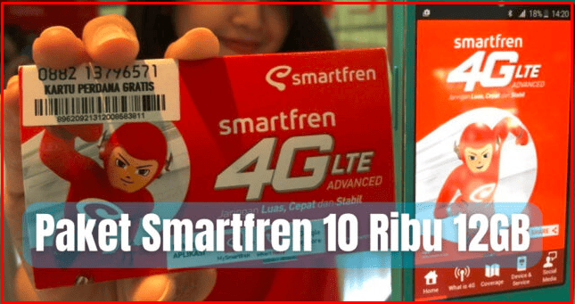 Paket Smartfren 10 ribu 12GB