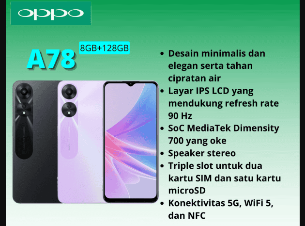 Harga HP OPPO A78 5G: Panduan Lengkap & Perbandingan