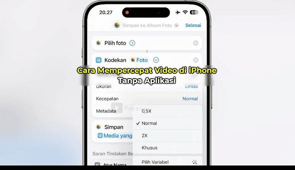 Cara Mempercepat Video di iPhone