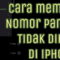 Cara Blokir Nomor Tidak Dikenal di iPhone
