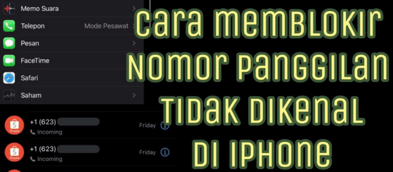 Cara Blokir Nomor Tidak Dikenal di iPhone