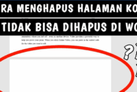 Cara Menghapus Halaman Kosong di Word: Panduan Lengkap dan Mudah