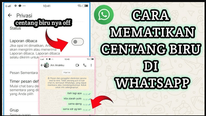 Cara Matikan Centang Biru di WA