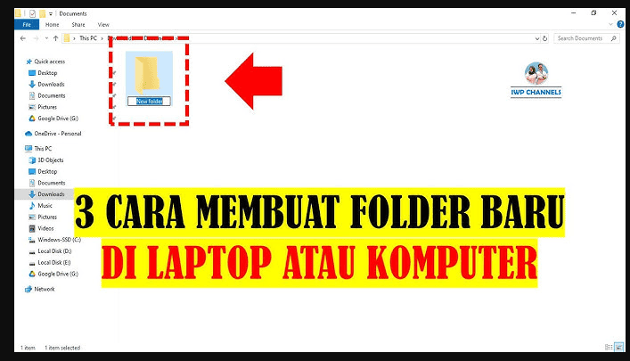 Cara Membuat Folder Baru di Laptop