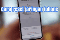 Cara Reset Jaringan iPhone: Panduan Lengkap