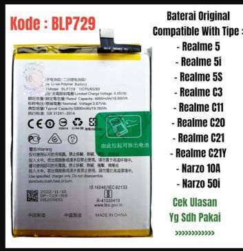 baterai realme c11 Baterai Realme C11: Kapasitas 5000 mAh, Kode BLP729, Harga Terbaru 2025, dan Solusi Baterai Boros
