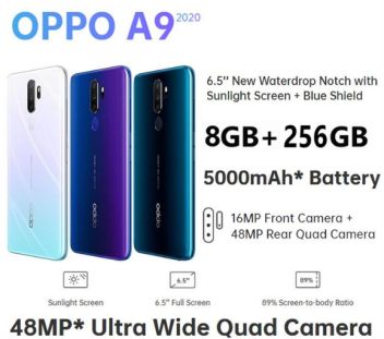 spek oppo a9 2020 Spek OPPO A9 2020: Review Lengkap HP Quad Camera 48MP dengan Snapdragon 665 dan Baterai 5000 mAh