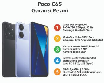 Spek POCO C65 Lengkap: Ponsel Budget dengan Fitur Maksimal